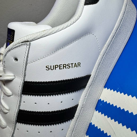 Adidas Superstar Men’s Size 19 – White & Black – RARE – New in Box - Picture 8 of 10